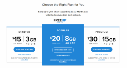 FreeUP Mobile's New Multi-Month Plans Are Similar To Mint Mobile's