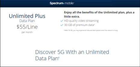 Spectrum Mobile Launches New Unlimited Plus Plan