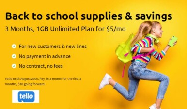 Tello Mobile Launches Back-To-School 2020 Promo