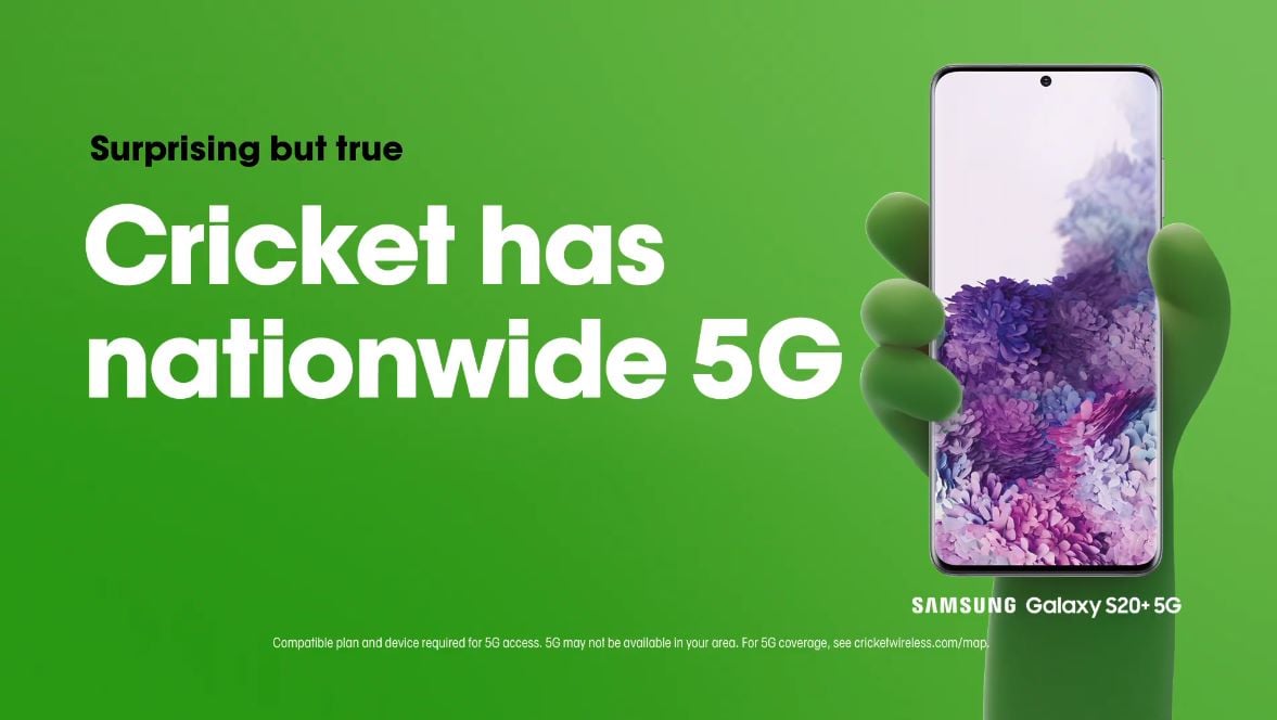 Cricket Wireless Has New TV Commercials Advertising 5G Network Launch And A 5G Device Without A Price Tag