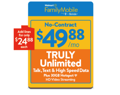 Walmart Family Mobile's Most Expensive Plan Now Includes 30GB Mobile Hotspot
