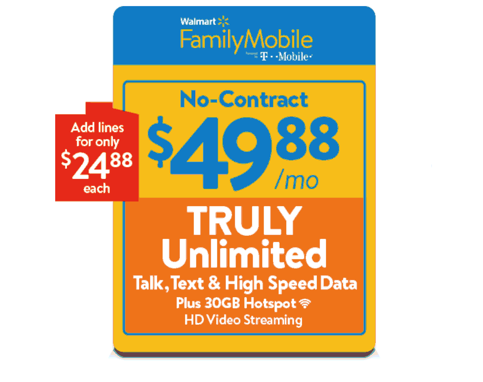 Kế hoạch đắt nhất của Walmart Family Mobile hiện bao gồm các điểm nóng di động 30 GB