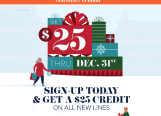 Consumer Cellular $25 Account Credit Holiday 2020 Promo Offer