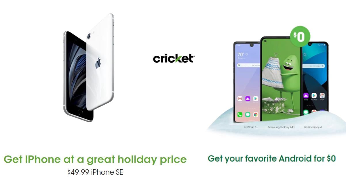 Cricket Wireless Holiday Shopping 2020 Deals