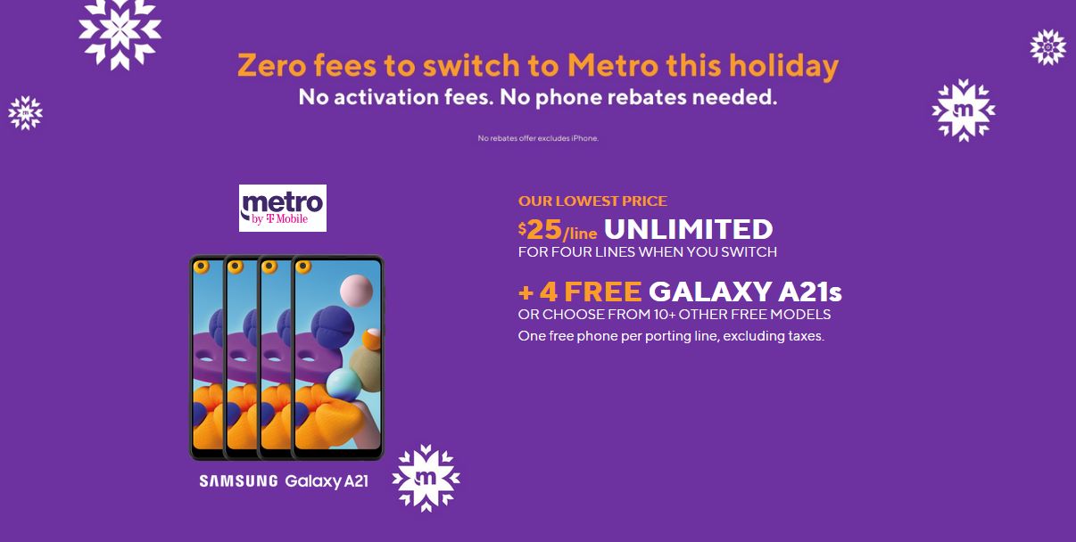 Metro By T-Mobile Holiday Shopping 2020 Offers Are Out