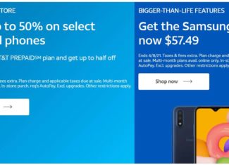 Get Up To 50% Off Select AT&T Prepaid Android Phones
