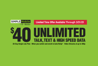 Simple Mobile $40 Unlimited Plan Dealer Exclusive Promo