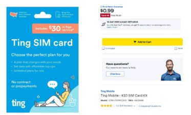 Ting Mobile SIM Cards On Sale At Best Buy And Target