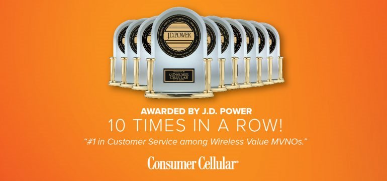 Consumer Cellular Regularly Rated Tops In Customer Service
