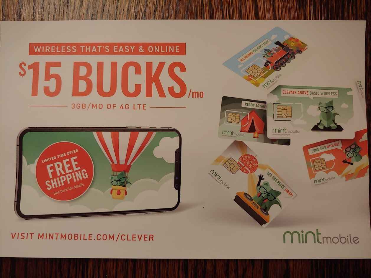 Mint Mobile Direct Mail Campaign (Photo Via Wave7 Research)