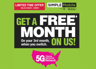 Simple Mobile 2021 Free Month On Us Offer