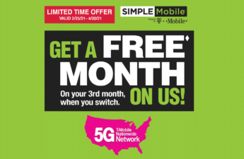 Simple Mobile 2021 Free Month On Us Offer