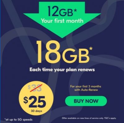 Lycamobile 18GB For $25