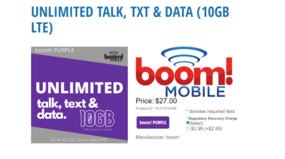 Boom Mobile's Red And Purple Plans Have Been Updated