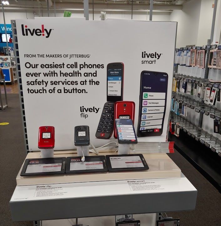 GreatCall Rebrand To Lively Seen On A Best Buy Endcap (Photo Via Wave7 Research)