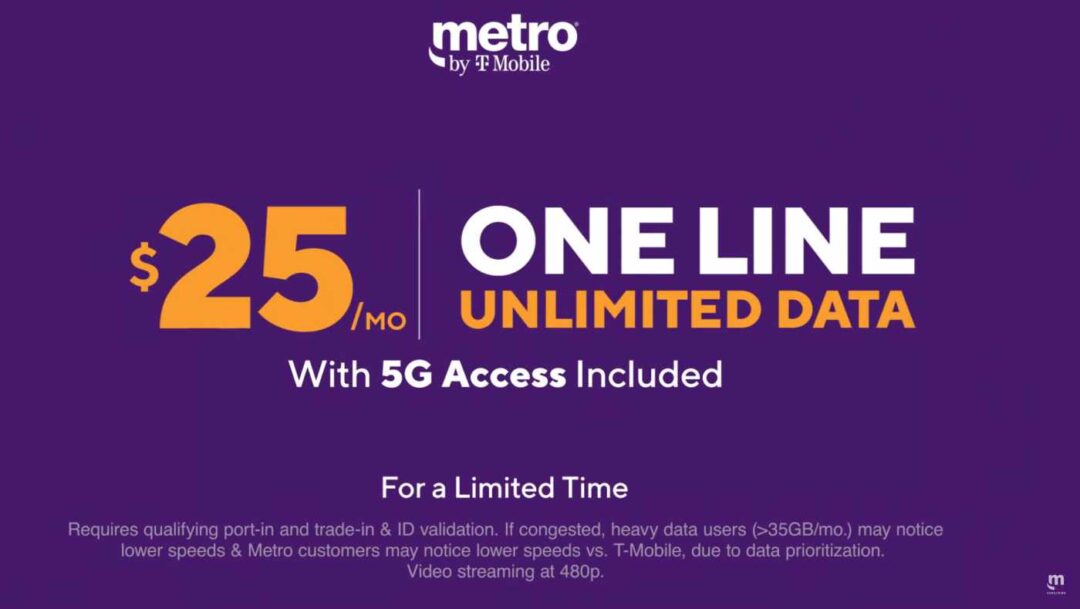 metro by t mobile 25 dollar plan