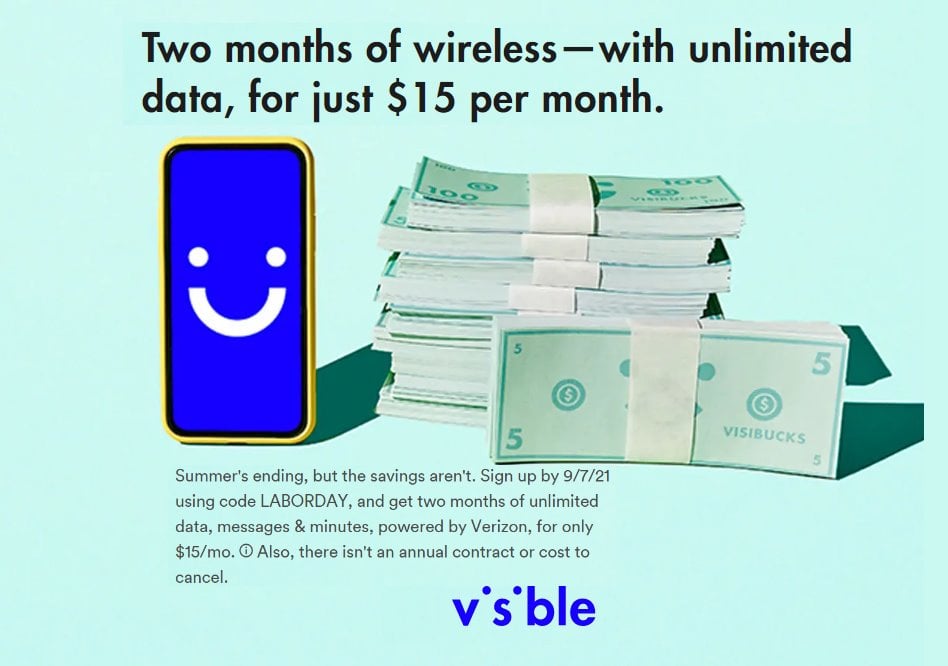 Visible Labor Day Promo