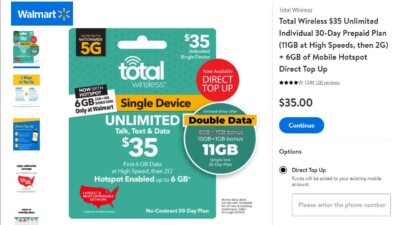 Total Wireless Double Data Offer