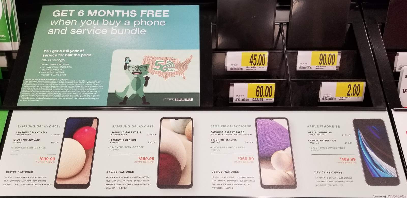 Mint Mobile Phone And Plan Bundle Options In Target Stores
