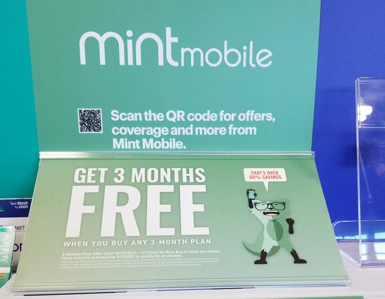 Mint Mobile BOGO Offer On Display At A Best Buy Local To BestMVNO