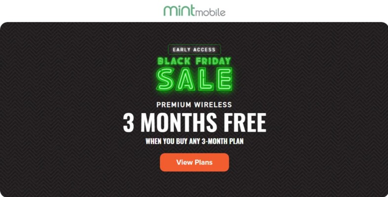 Mint Mobile Black Friday 2021 Holiday BOGO Offer