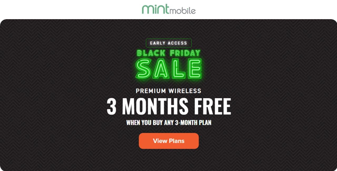 Mint Mobile Black Friday 2021 Holiday BOGO Offer