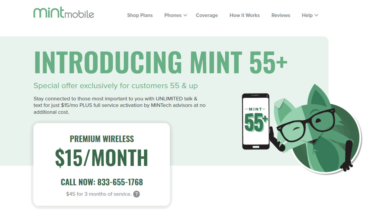 Mint Mobile Now Targeting The 55 And Up Senior Market Segment
