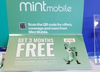 Mint Mobile's Three Month Free Offer Now Featured In Multiple TV Ads (Offer On Display At Local Area Best Buy)