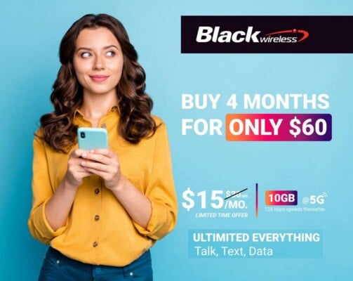 Black Wireless Offering 50% Off For Four Months