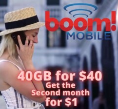 Boom Mobile 2nd Month For One Dollar Offer