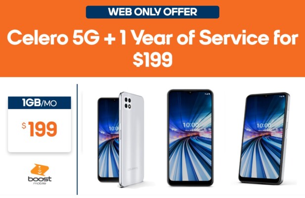 Boost Mobile Celero 5G Carrier Crusher Plan Bundle Offers