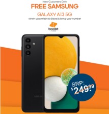 Boost Mobile Free Samsung Galaxy A13 5G Online Deal