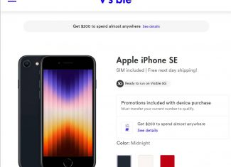 Visible iPhone SE 2022 Model Deal Includes $200 Gift Card