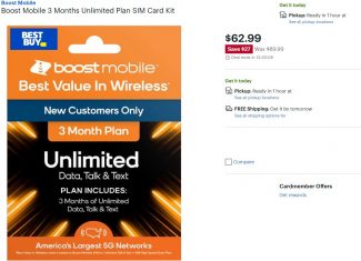Several Boost Mobile SIM Cards Heavily Discounted At Best Buy