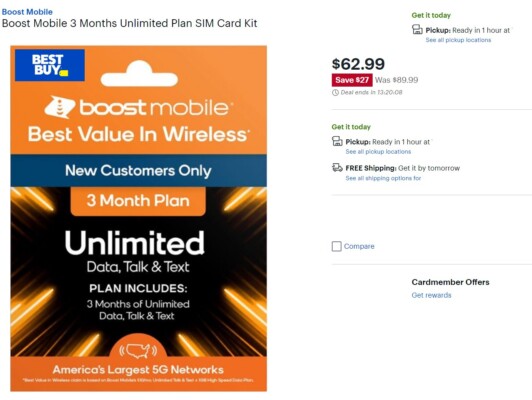 Several Boost Mobile SIM Cards Heavily Discounted At Best Buy