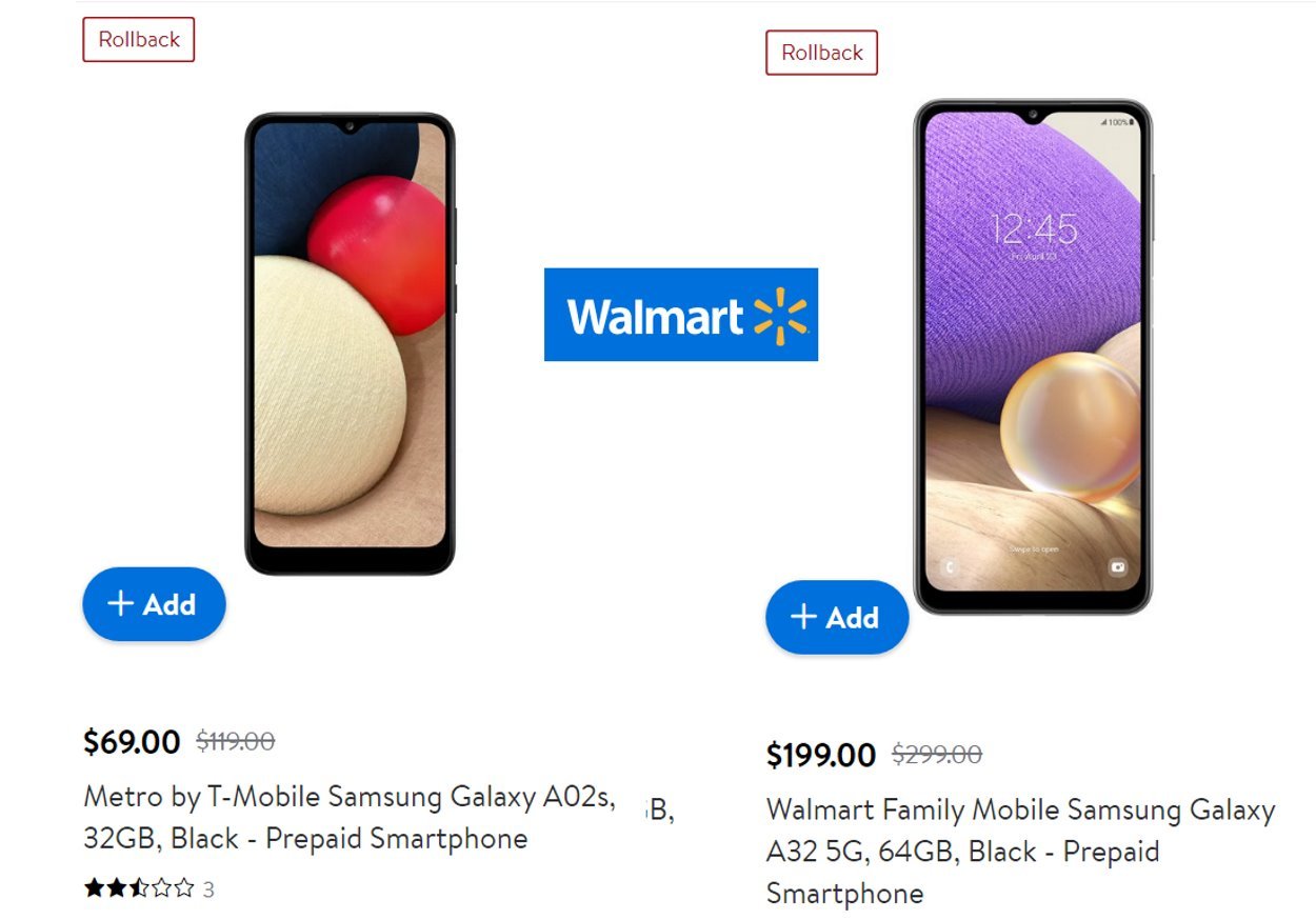 Walmart Prepaid Phone Rollback Savings April 2022