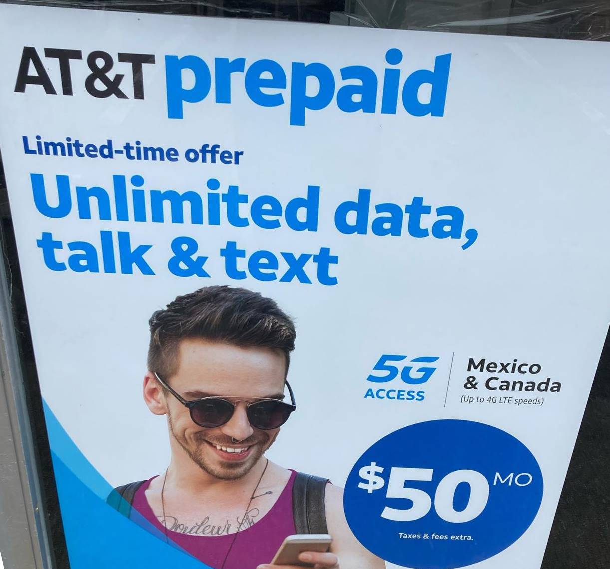 ATT Prepaid $50 Unlimited Plan No AutoPay Required