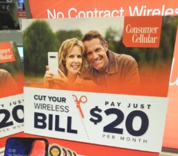 Consumer Cellular On Display At A Local Area Target