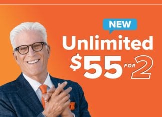 Consumer Cellular Two Unlimited Lines For $55