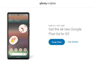 Xfinity Mobile Google Pixel 6a On Us Offer