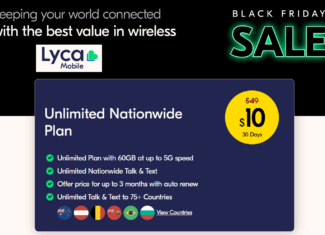 Lycamobile Black Friday 2022 Holiday Sale