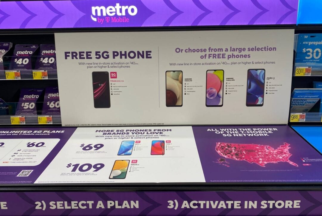 Metro by TMobile Offering Free Phones In Walmart Stores, Service In