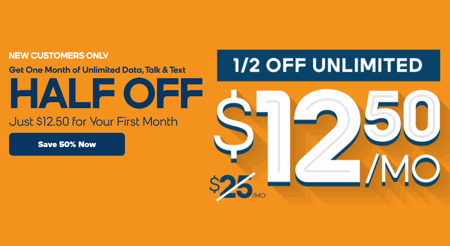 Boost Mobile Half Off Unlimited First Month