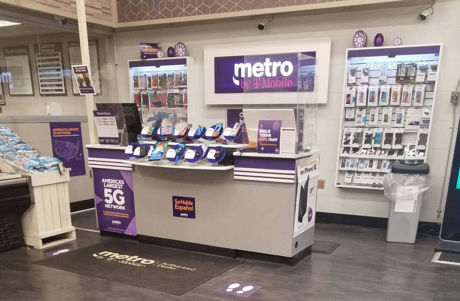 Metro Store Within A Store (Pic Altered To Hide Employee's Identity)