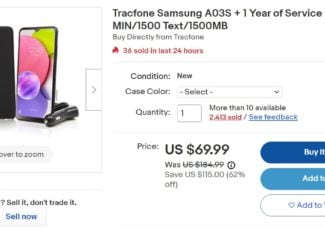 Tracfone Samsung A03s eBay Phone And Plan Bundle Deal