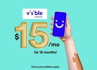 Visible $15/Month Off For One Year Promo