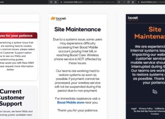 DISH And Boost Mobile Websites Still Partially Down And Redirecting To Error Pages After Cyberattack
