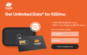 Boost Mobile Hotspot Tablet Plan Deal