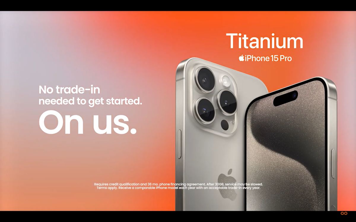 Screenshot From New Boost Infinite TV Ad Promoting iPhone On Us Offer