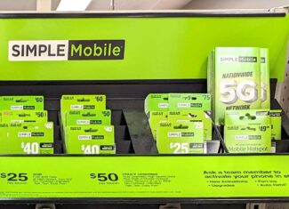 Simple Mobile Target Store Display